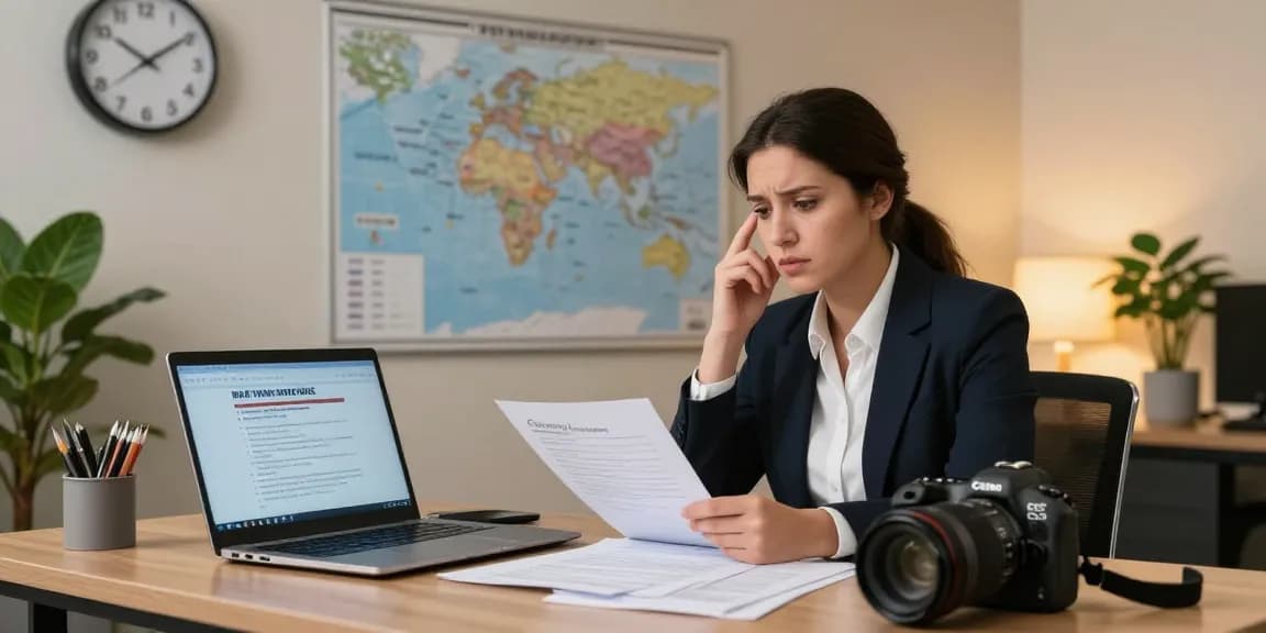 Valken Legal consultant advising traveler on legal risks before flight