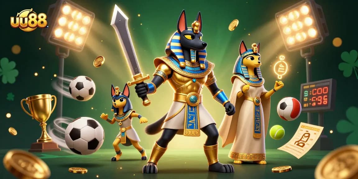 Engage in thrilling gameplay with uu88's dynamic casino experience featuring Anubis, Bastet, and sports elements.