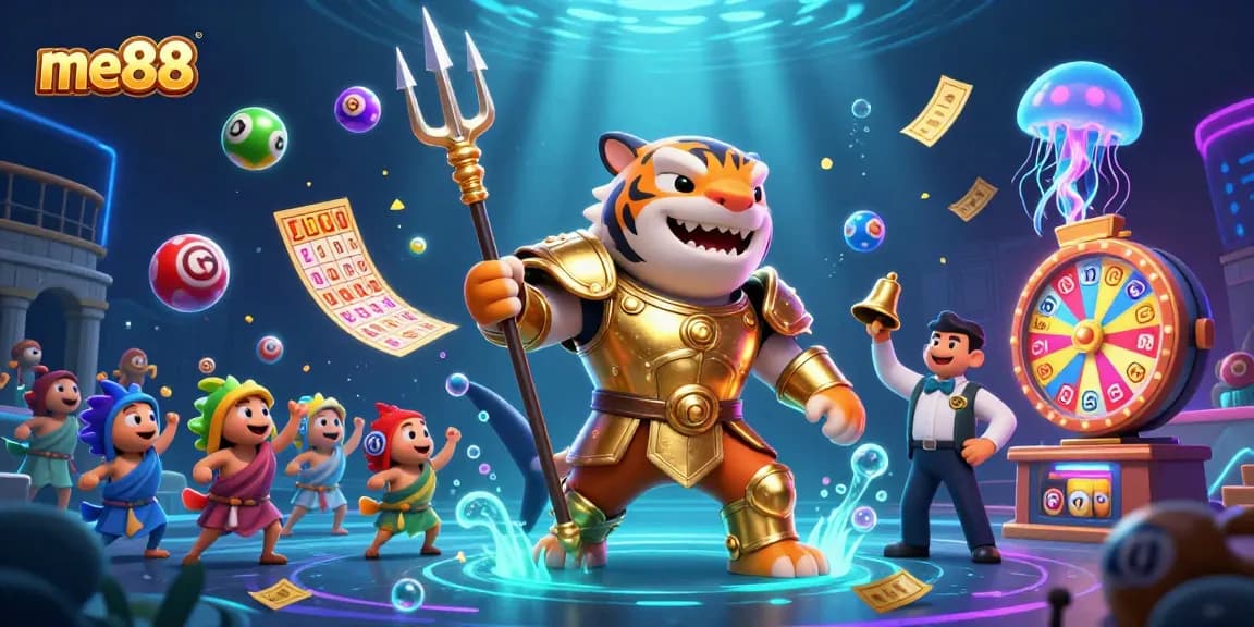 Experience thrilling gaming moments with me88's vibrant lottery and casino action.