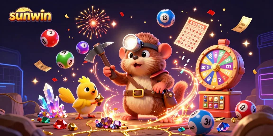 Win big with sunwin in this vibrant 3D casino adventure featuring a treasure hunter and exciting games!