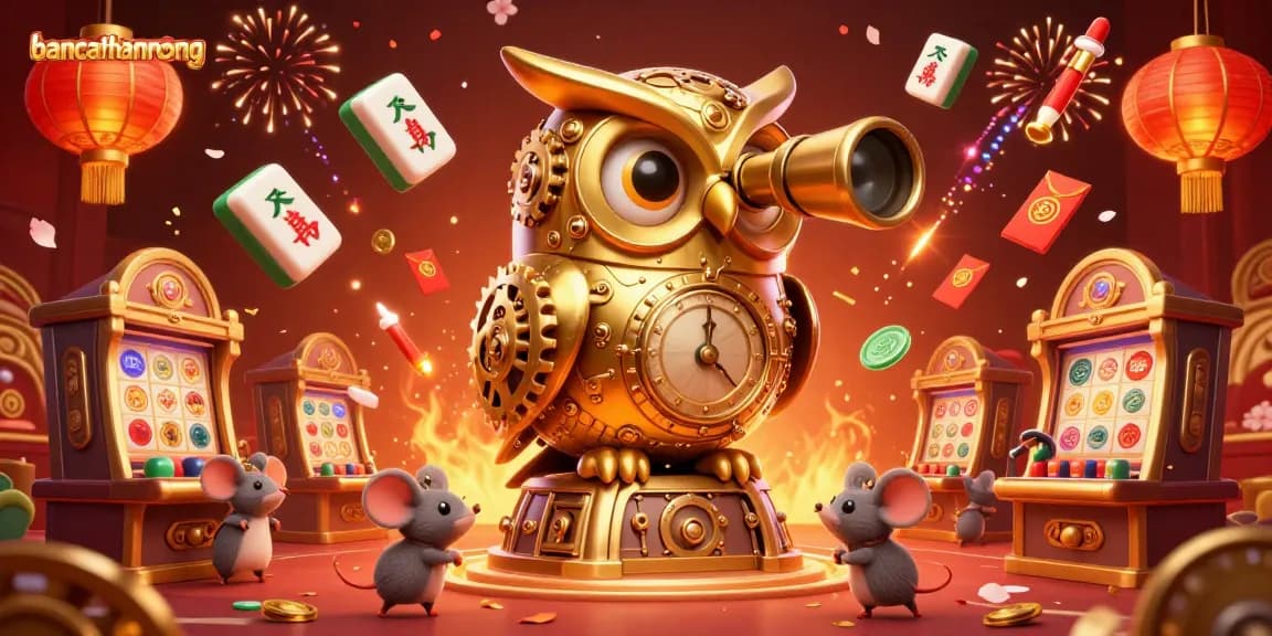 bancathanrong welcomes players to a vibrant casino floor filled with dynamic elements and charming characters.