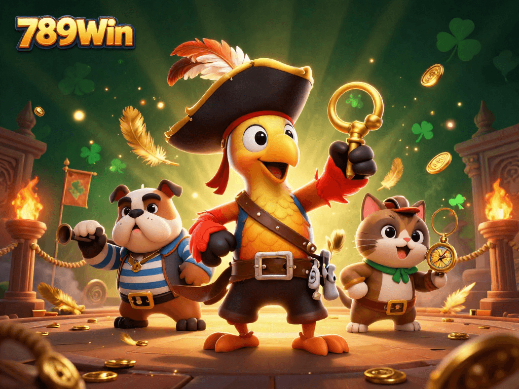 Experience the thrill of online gaming with 789Win's vibrant casino scene, featuring lively characters and engaging elements.