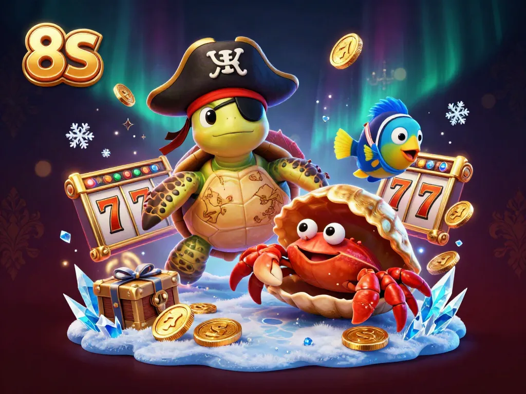 Engage in thrilling slot games with 8S, featuring vibrant characters and enchanting treasures.