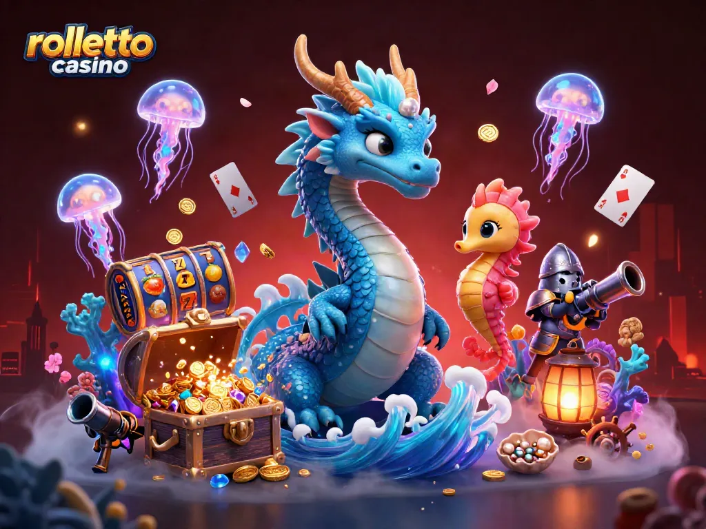 Enjoy captivating gameplay at rolletto casino with vibrant slot reels and dynamic underwater elements.