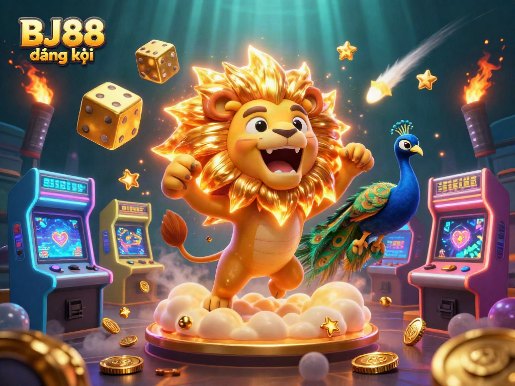 Engage with BJ88 đăng ký as the roaring sun lion and cosmic dice illuminate your gaming experience.