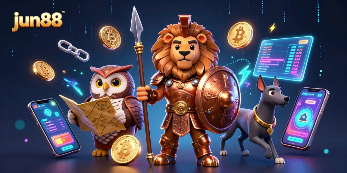 Experience thrilling gameplay with jun88's innovative casino features and vibrant 3D illustration.
