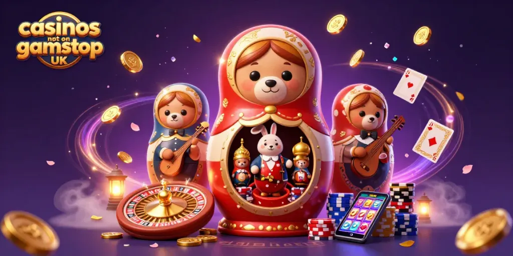 Experience the thrill at casinos not on gamstop UK with vibrant gaming elements and unique characters.