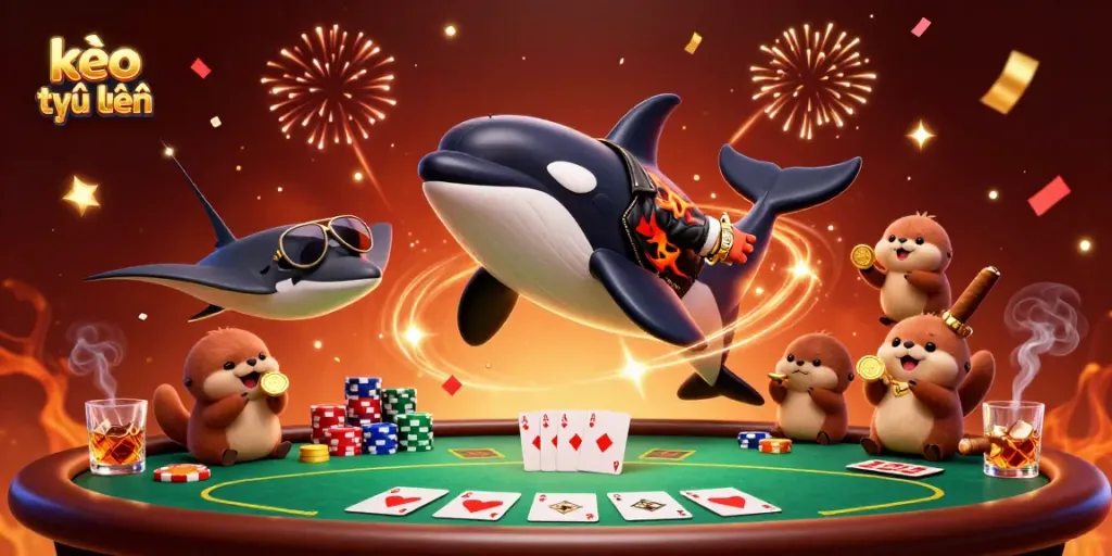 Engaging gamers with kèo trực tuyến fun, featuring 3D characters in a vibrant casino setting.