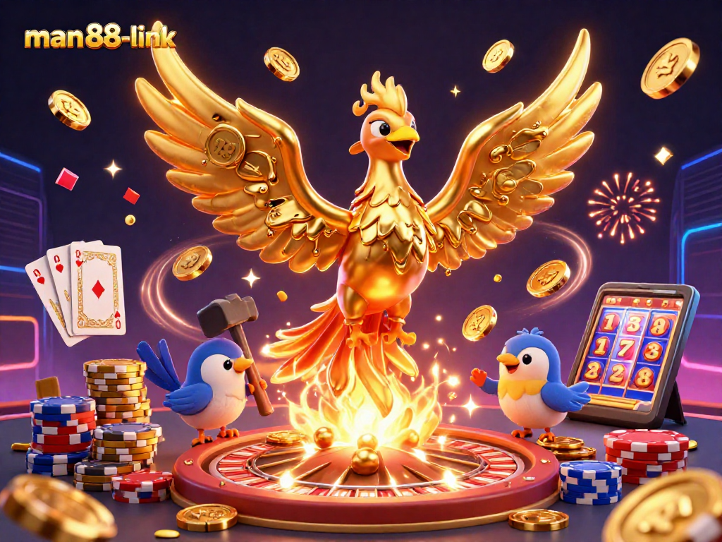 Experience thrilling wins with man88-link in a vibrant, dynamic casino scene.