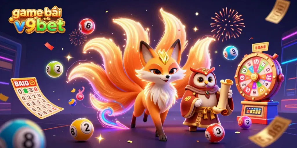 Experience the thrill of game bài đổi thưởng v9bet with vibrant characters and dynamic game elements.