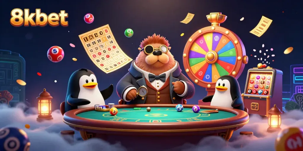A captivating 3D scene showing 8xbet characters at an underwater poker game, highlighting excitement and strategy.