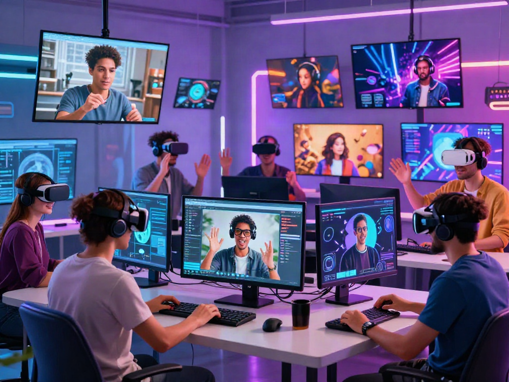 Engaging online community using nsfw ai in a vibrant digital workspace