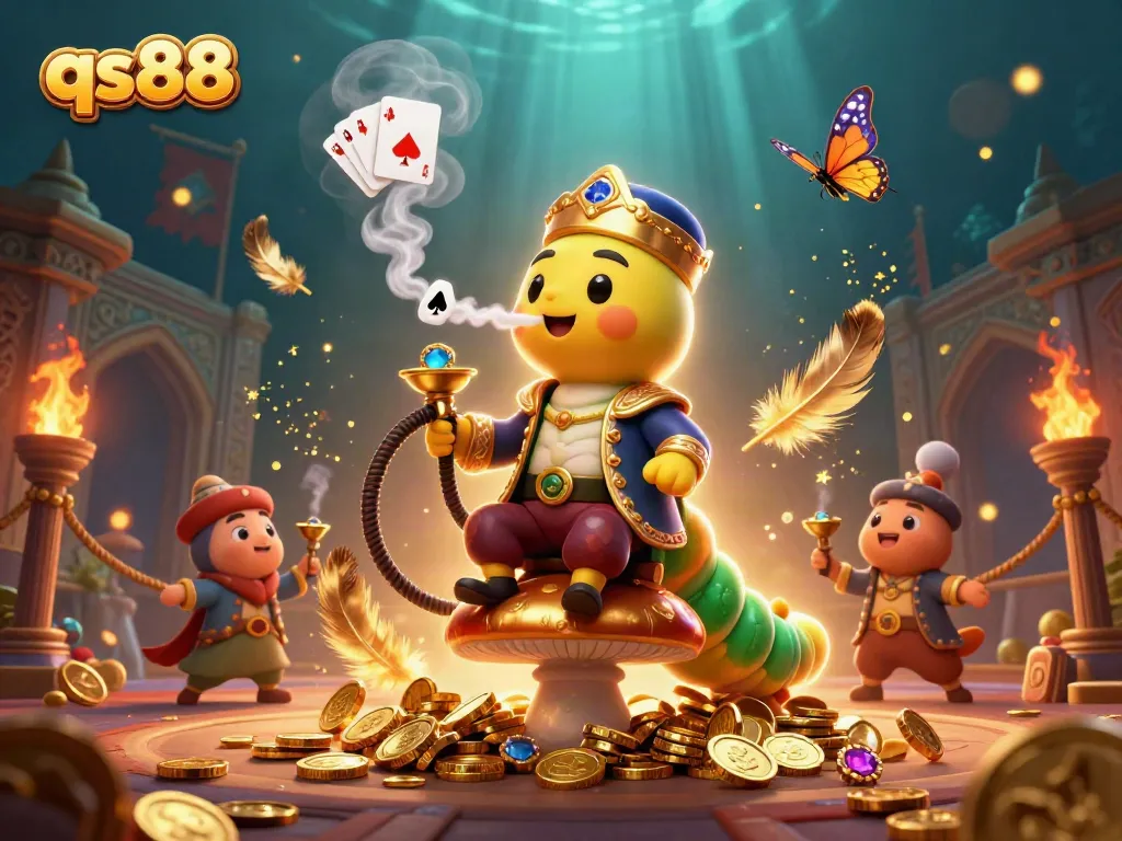 Engage with qs88's dynamic casino scene featuring vibrant elements and characters.