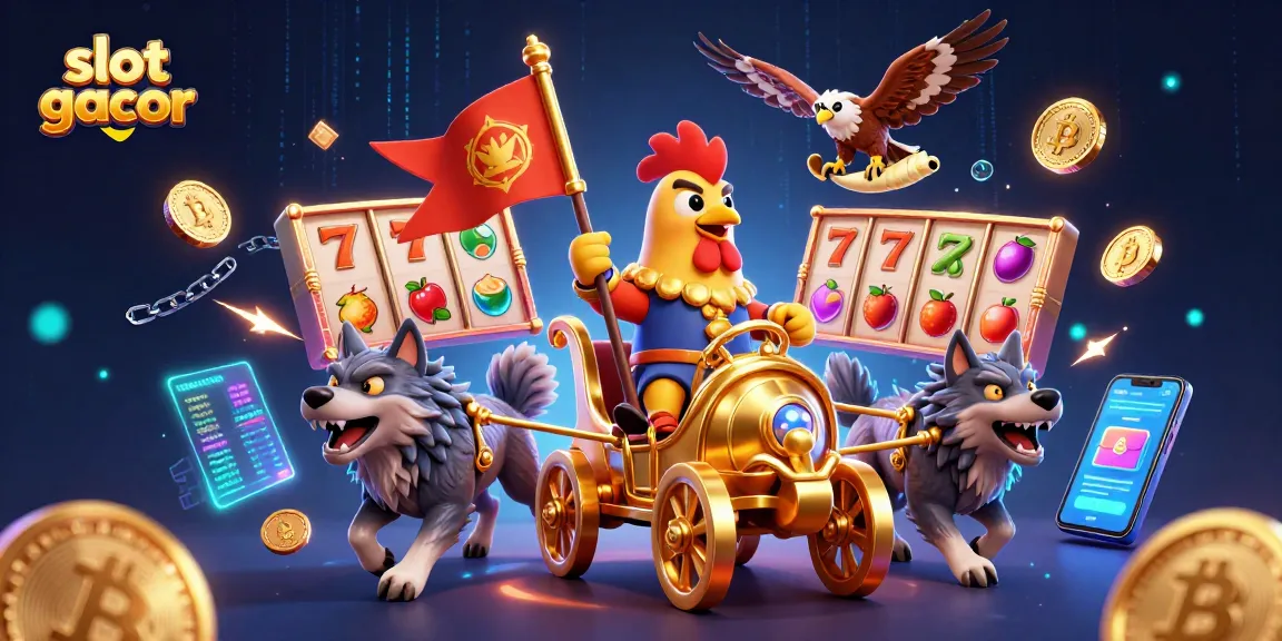Experience exciting slot gacor wins with vibrant 3D characters and casino elements enhancing the adventure.