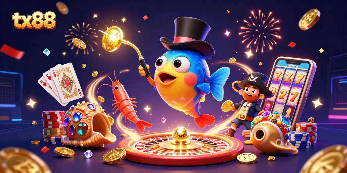 Engage in thrilling gameplay with tx88, featuring vibrant casino characters and dynamic slot actions.
