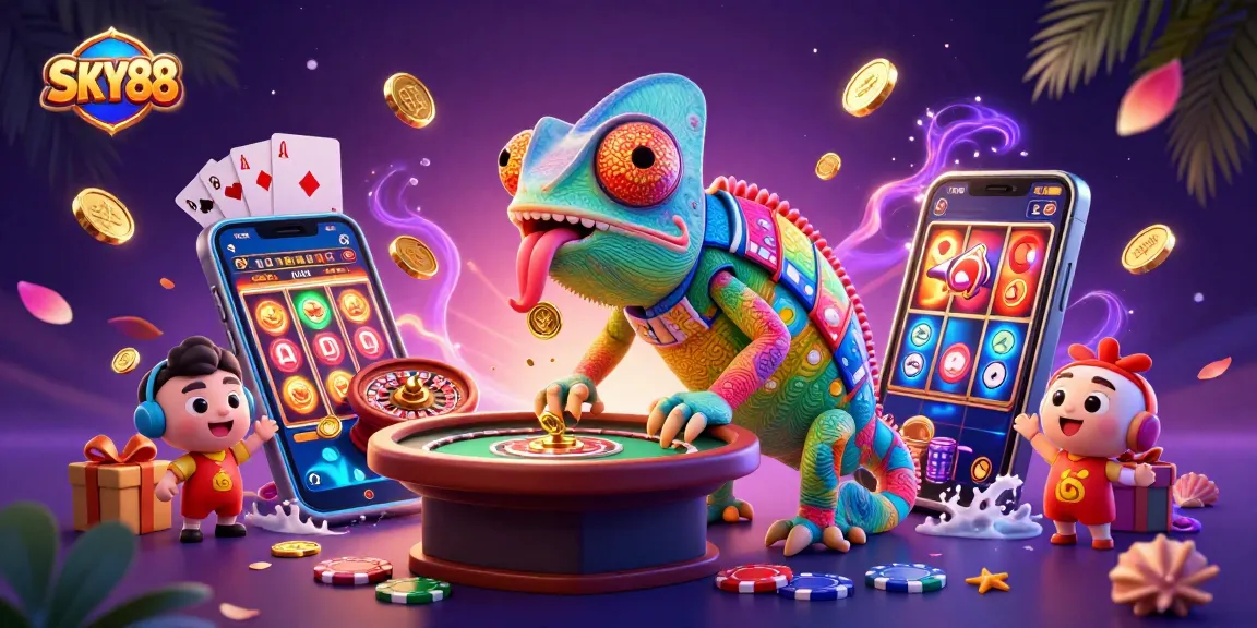 Engage with the vibrant casino scene at SKY88, featuring exciting games and golden wins.