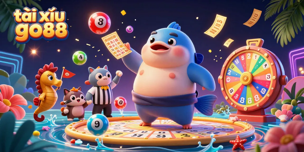 Experience the thrilling tài xỉu go88 game illustrated with dynamic characters and vibrant casino elements.