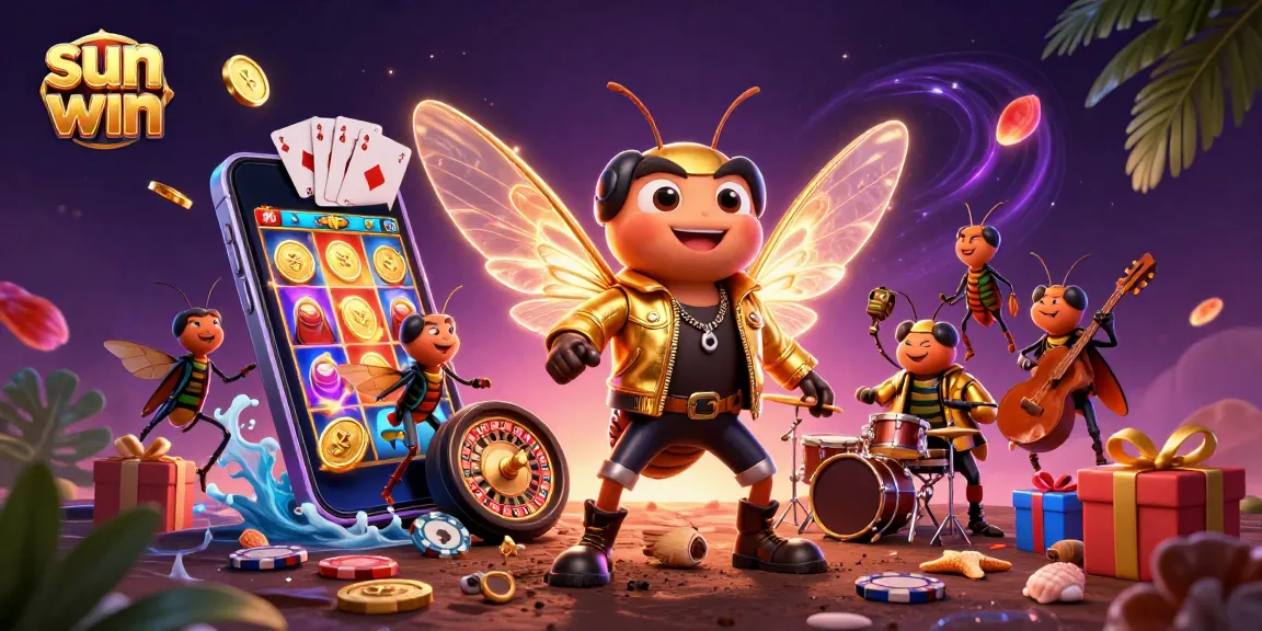 Engage in thrilling slot gaming with sun win, featuring exciting characters and dynamic visuals from an online casino.