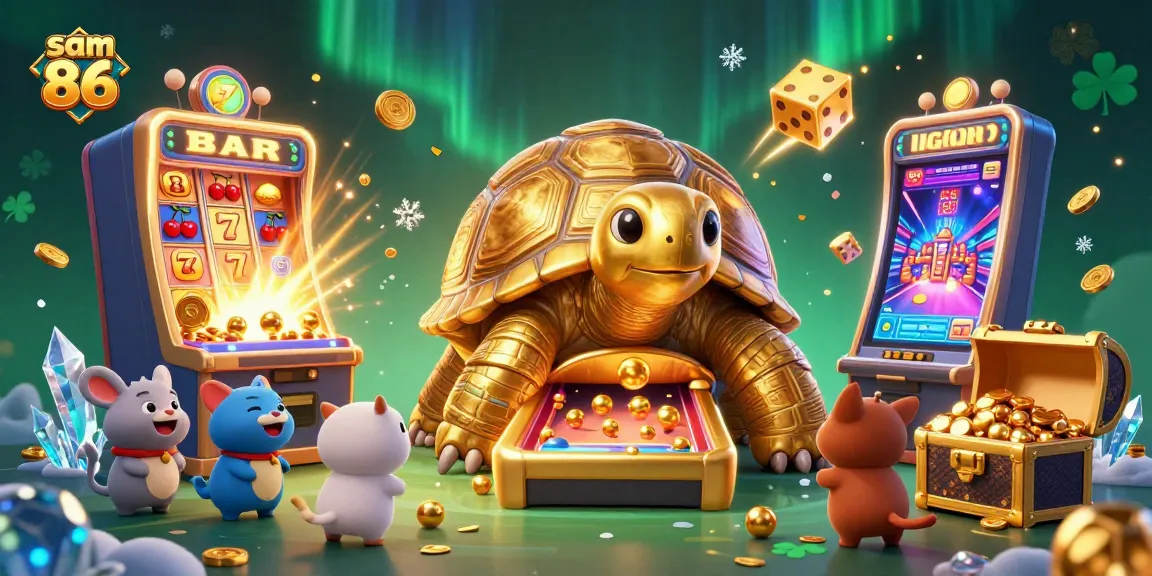 Experience the thrill of sam 86 as players engage with vibrant casino games in an exciting 3D adventure.