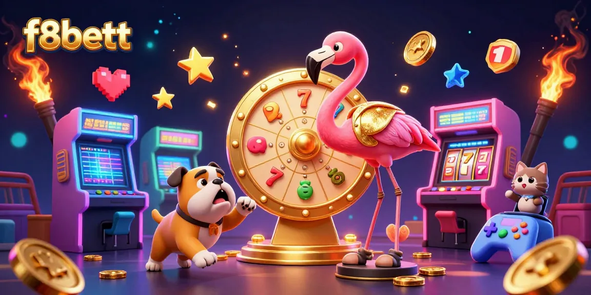 Experience excitement at f8bettt with vibrant 3D illustrations capturing thrilling casino gaming moments.