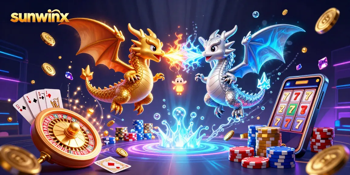 Engage with sunwinx amidst dramatic 3D dragons and dynamic casino elements in an enchanting scene.
