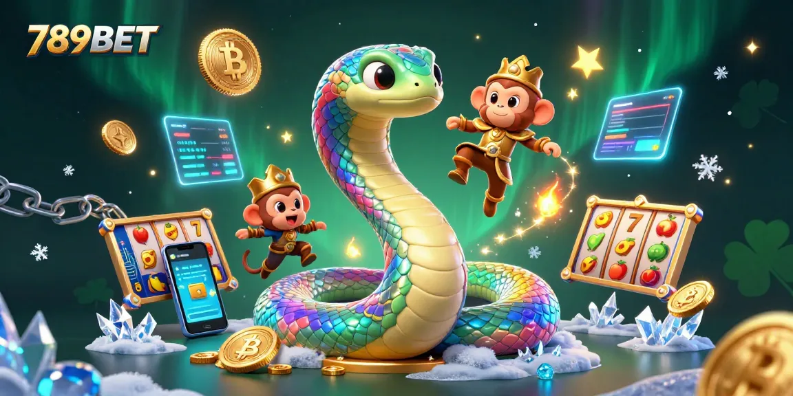 Experience the thrill of 789BET with a vibrant gaming illustration featuring a rainbow serpent and golden elements.