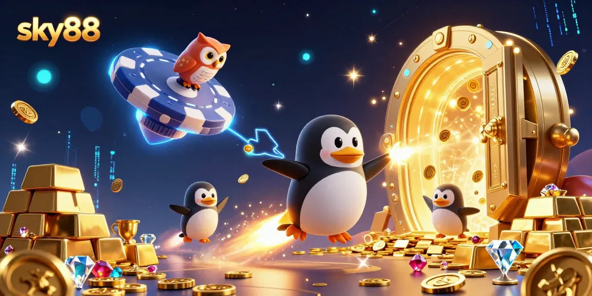 Experience the thrill of sky88 in a dazzling casino adventure with treasure and excitement.