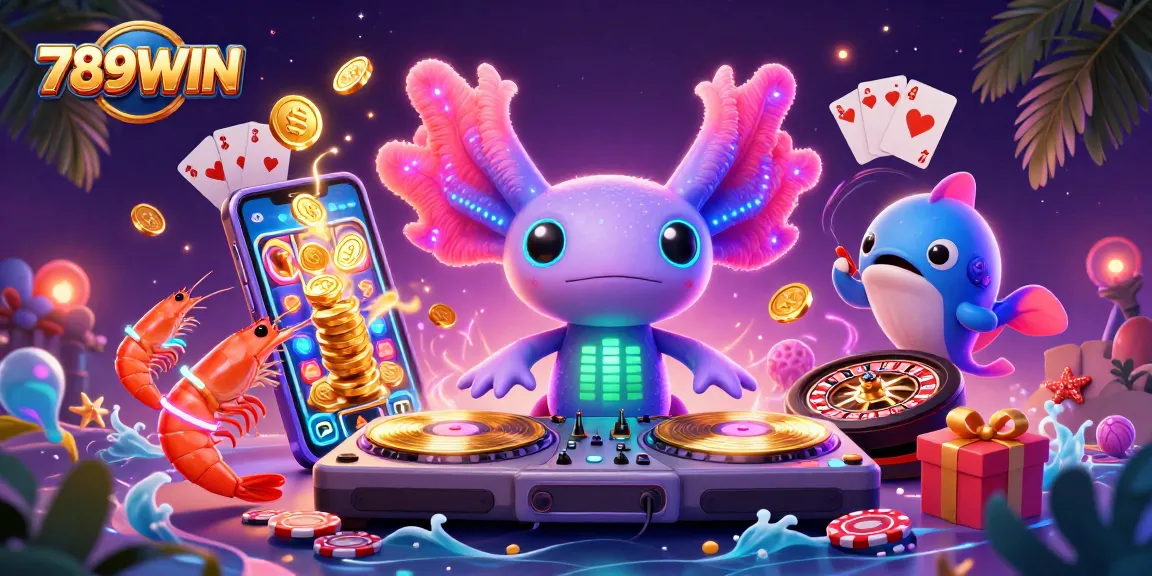 Experience the thrill of gaming at 789WIN with dynamic slot action and vibrant underwater characters.