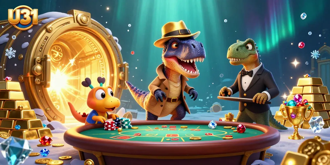 U31 elevates your casino experience with thrilling card gameplay featuring lively dinosaur characters.