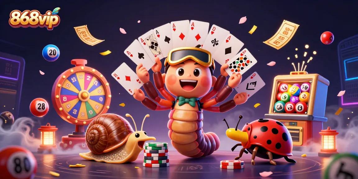 Engage with exciting gameplay at 868vip featuring colorful lottery elements and enthusiastic characters.